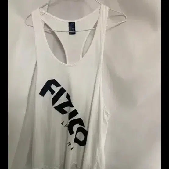 [SOLD OUT] 피지코 어패럴 오버핏 머슬핏 헬스 나시 화이트