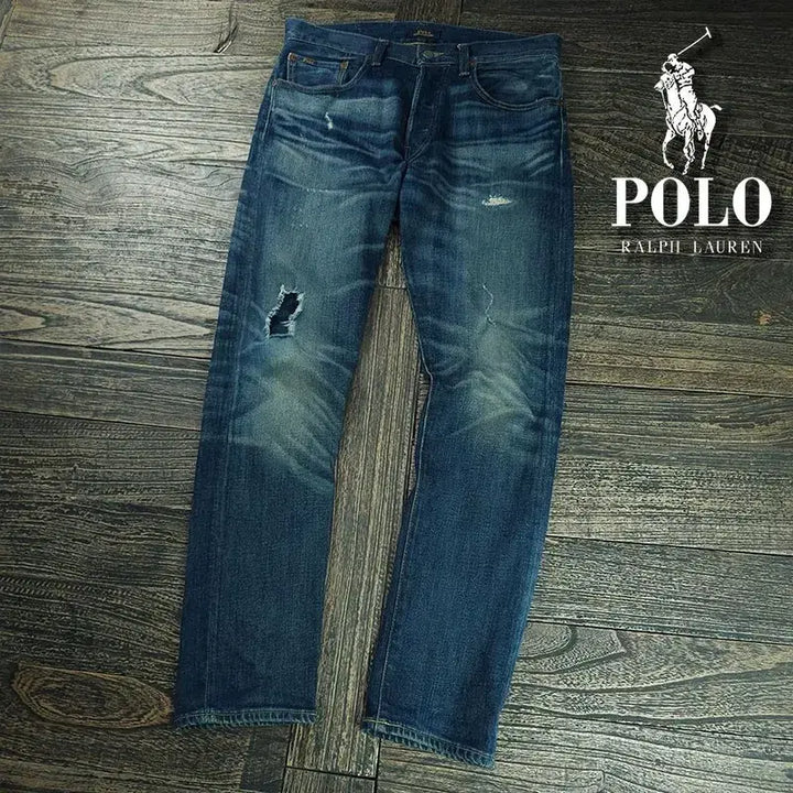 [SOLD OUT] 폴로 랄프로렌 빈티지 워시드 슬림핏 데님 팬츠 청바지 M21274