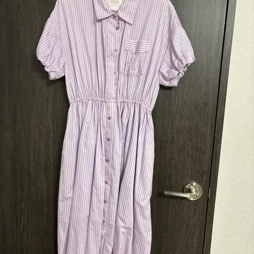[SOLD OUT] 르니나 보라색 롱원피스 퍼플 s 여름 반팔