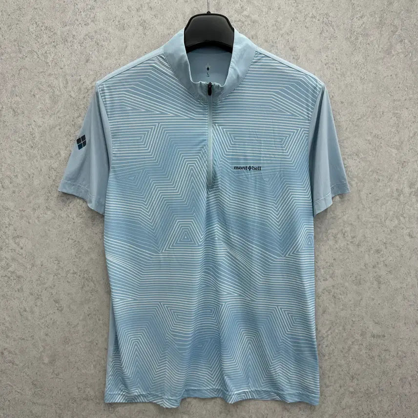 [SOLD OUT] 100 몽벨 남자 기능성 반집업 반팔 티셔츠