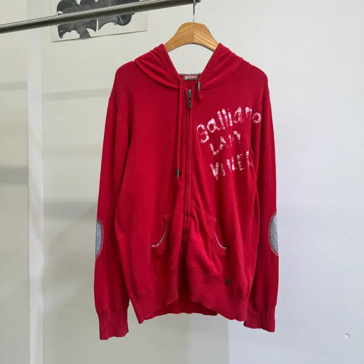 [SOLD OUT] GALLIANO 코튼 니트 후드 집업