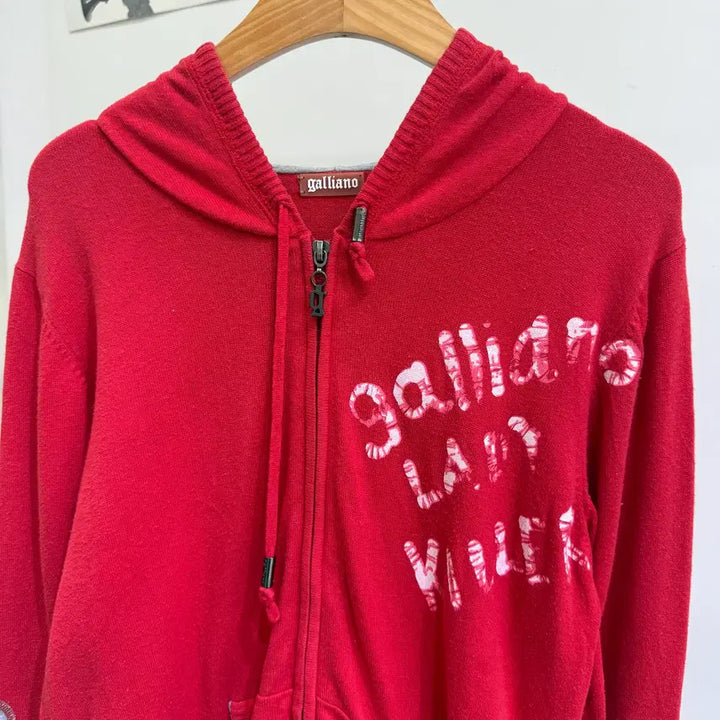 [SOLD OUT] GALLIANO 코튼 니트 후드 집업