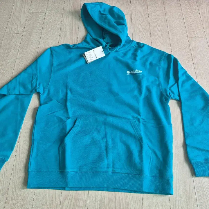 [SOLD OUT] 발렌시아가 터콰이즈 후드티 S