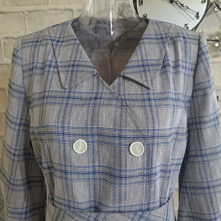 [SOLD OUT] YESSE 체크 린넨혼방 원피스 66
