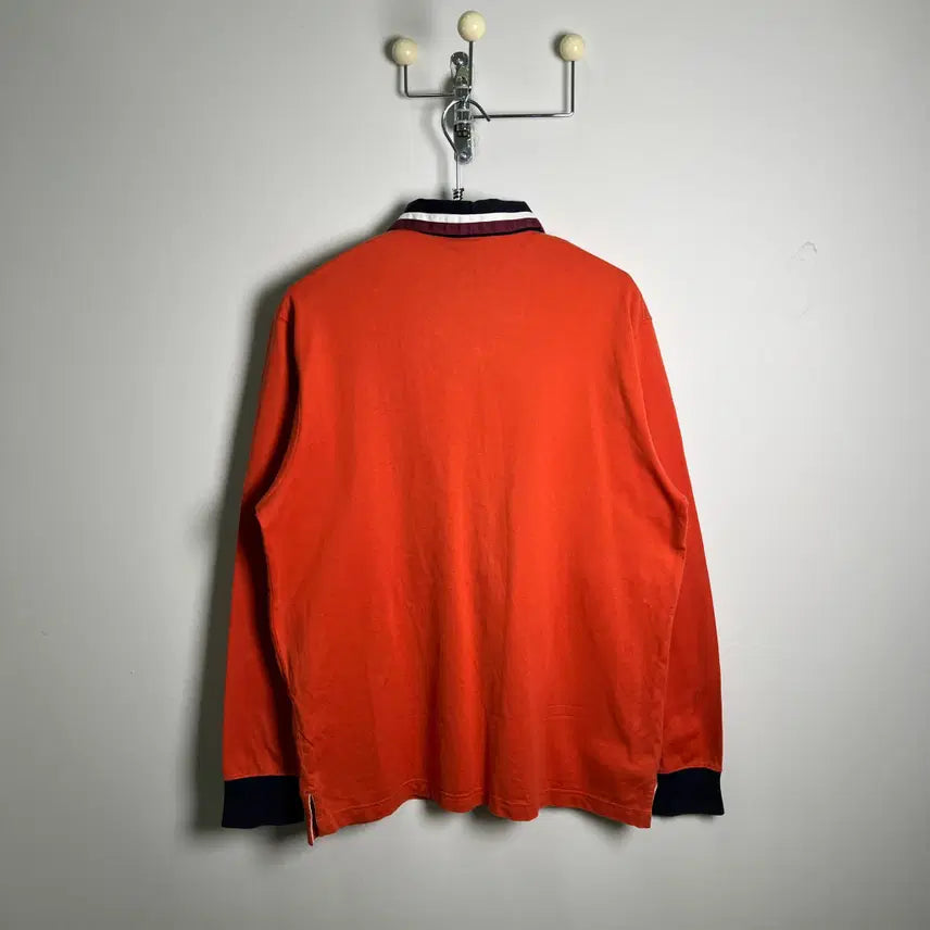 [SOLD OUT] CHAPS 챕스 랄프로렌 빈티지 크레스트 로고 롱슬리브 럭비 티셔츠 L