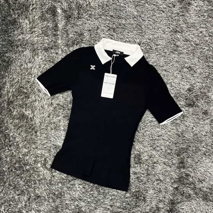 [SOLD OUT] (새)JDX 여성 골지 배색 이중애리 풀오버 (95)