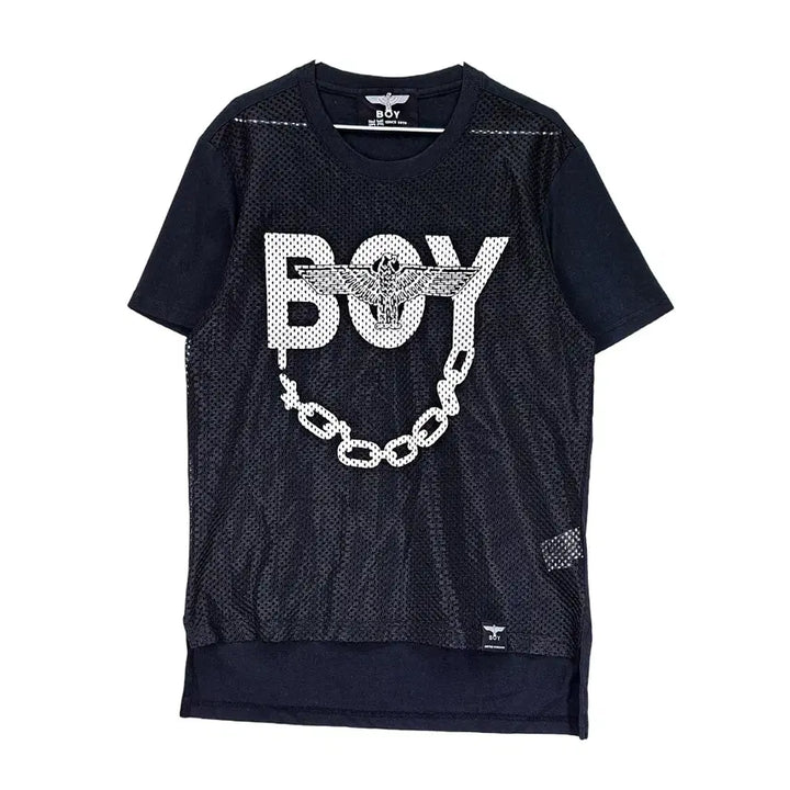 [SOLD OUT] 보이런던 여성 클래식한 오버핏 반팔티 100 블랙 08315