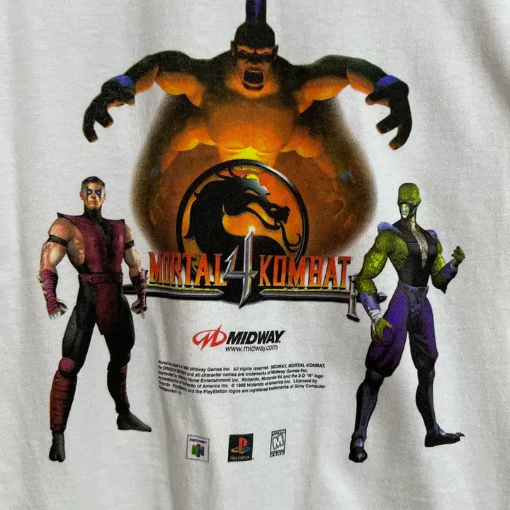 [SOLD OUT] 빈티지1998 모탈 컴뱃4 반팔티셔츠