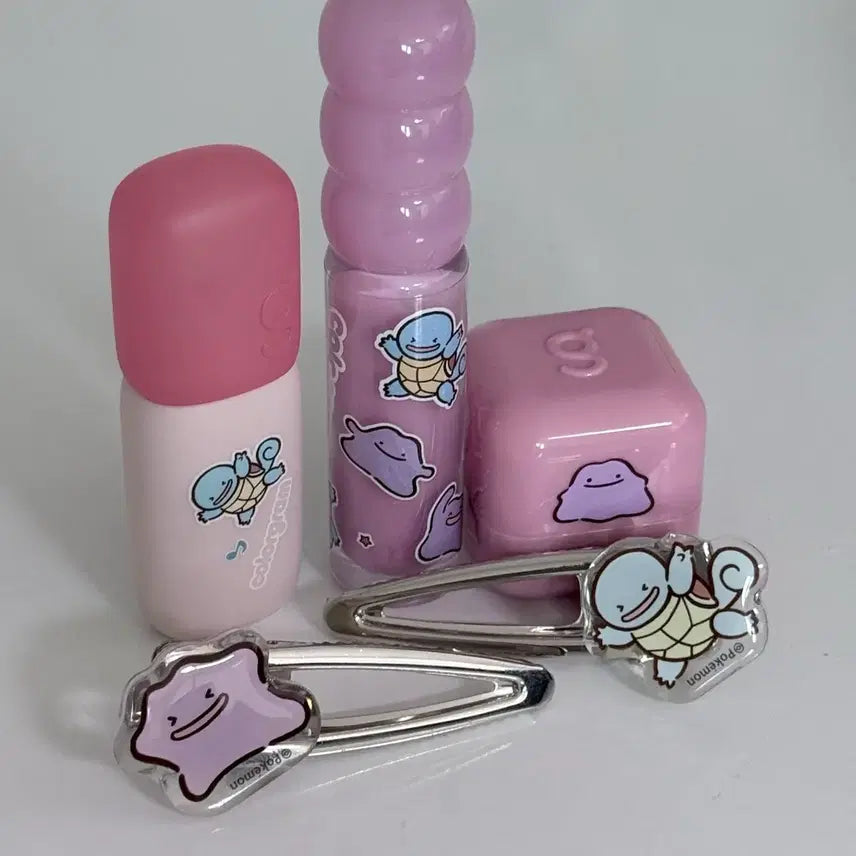 [SOLD OUT] 컬러그램 포켓몬 메타몽 꼬부기 틴트, 하이라이터, 헤어핀