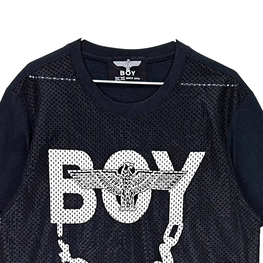 [SOLD OUT] 보이런던 여성 클래식한 오버핏 반팔티 100 블랙 08315