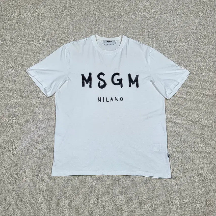 [SOLD OUT] [MSGM] 브러쉬 로고 반팔 티셔츠 | S00482