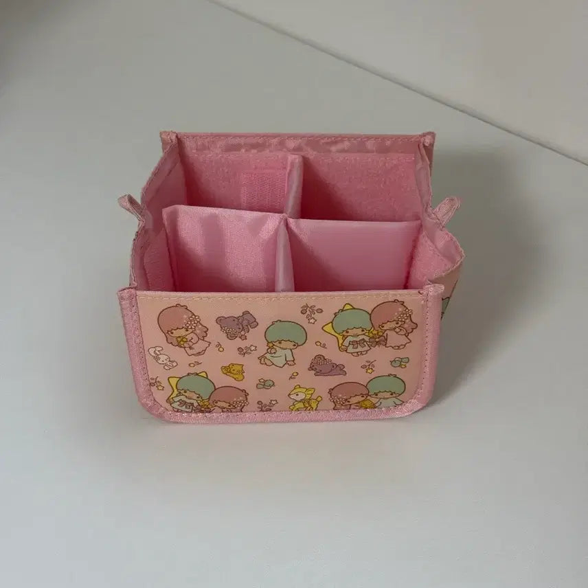 [SOLD OUT] 산리오 리틀트윈스타 키키라라 패브릭 칸막이 접이식 보관함 케이스 정리함