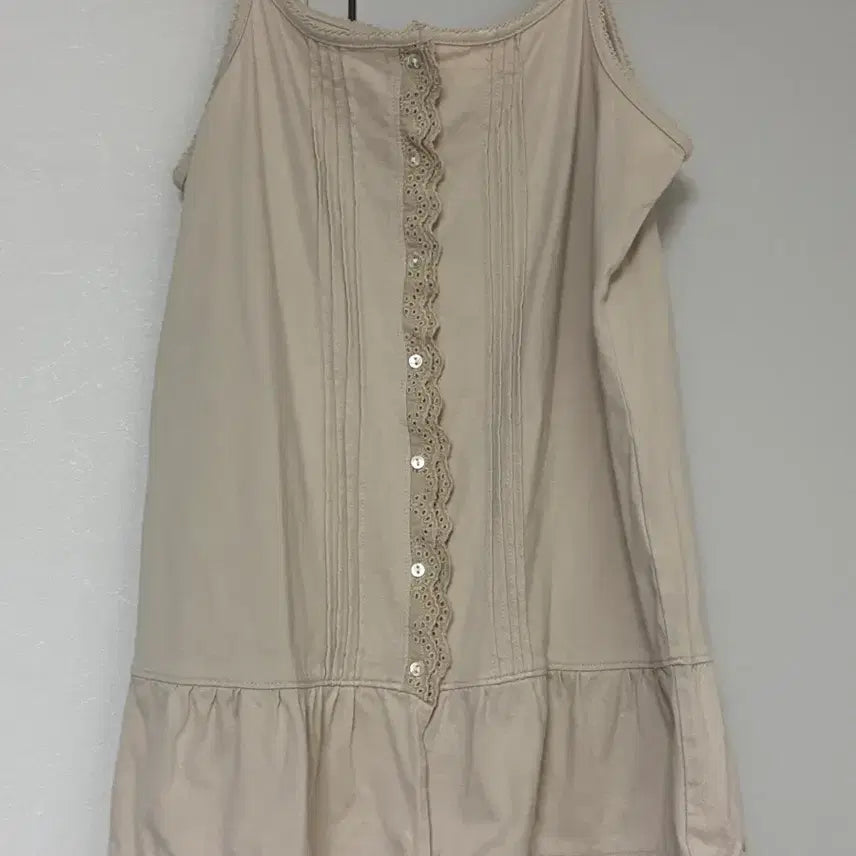 [SOLD OUT] 일본빈티지 카메 베이지 슬리브리스 나시