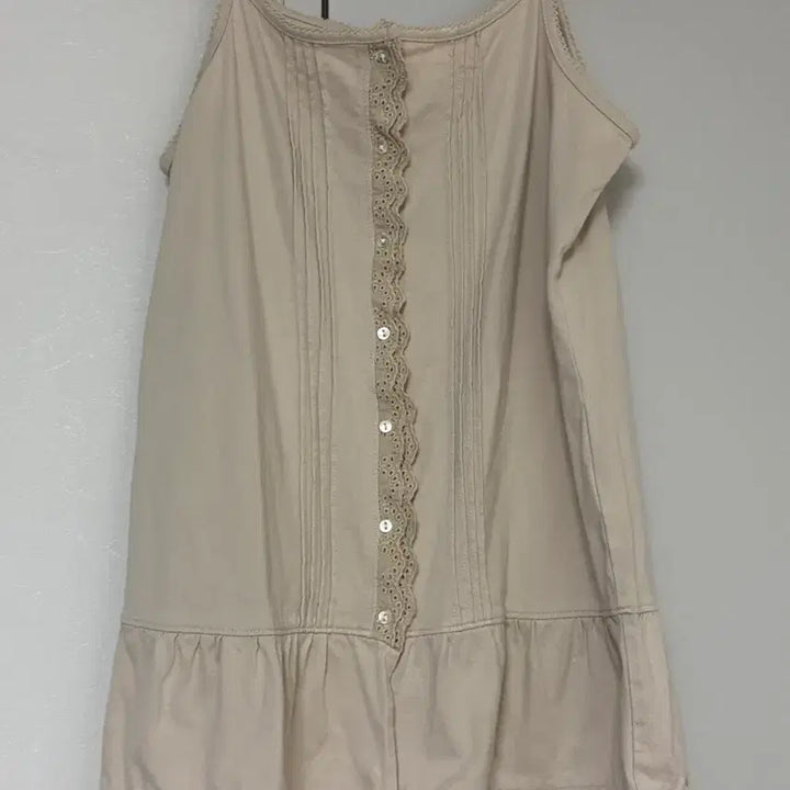 [SOLD OUT] 일본빈티지 카메 베이지 슬리브리스 나시