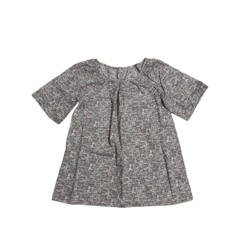 [SOLD OUT] 빈티지 플라워 꽃무늬 레이어드 반팔 티셔츠 미니 원피스