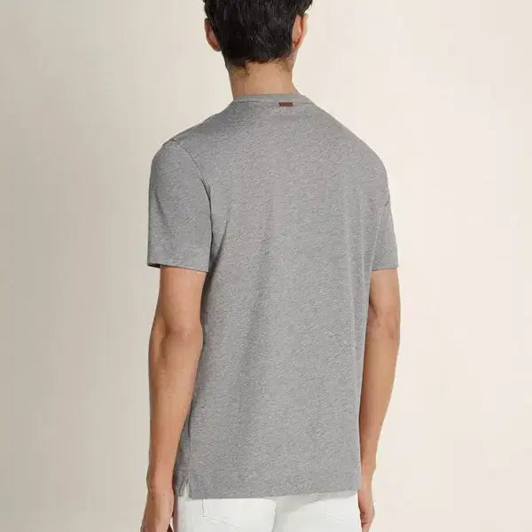 [BUNJANG] ZEGNA 25S/S Grey Melange Cotton T-Shirt XL / 제냐 25SS 그레이 멜란지 코튼 티셔츠
