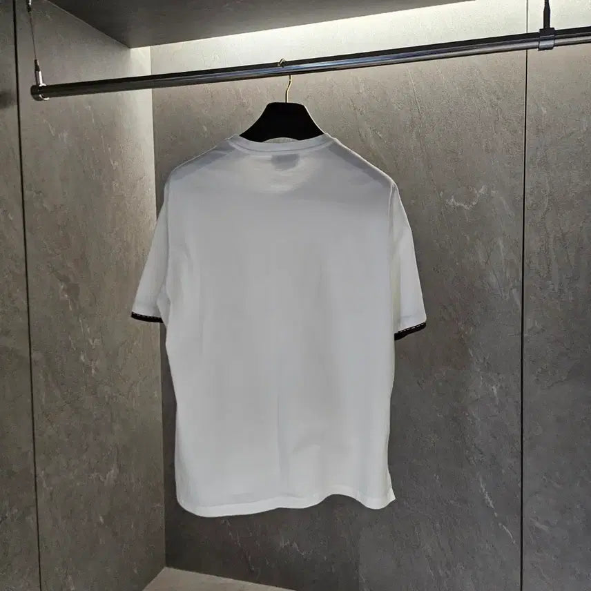 [BUNJANG] Hermes Sellier White Short Sleeve T-Shirt / 에르메스 셀리에 화이트 반팔티셔츠