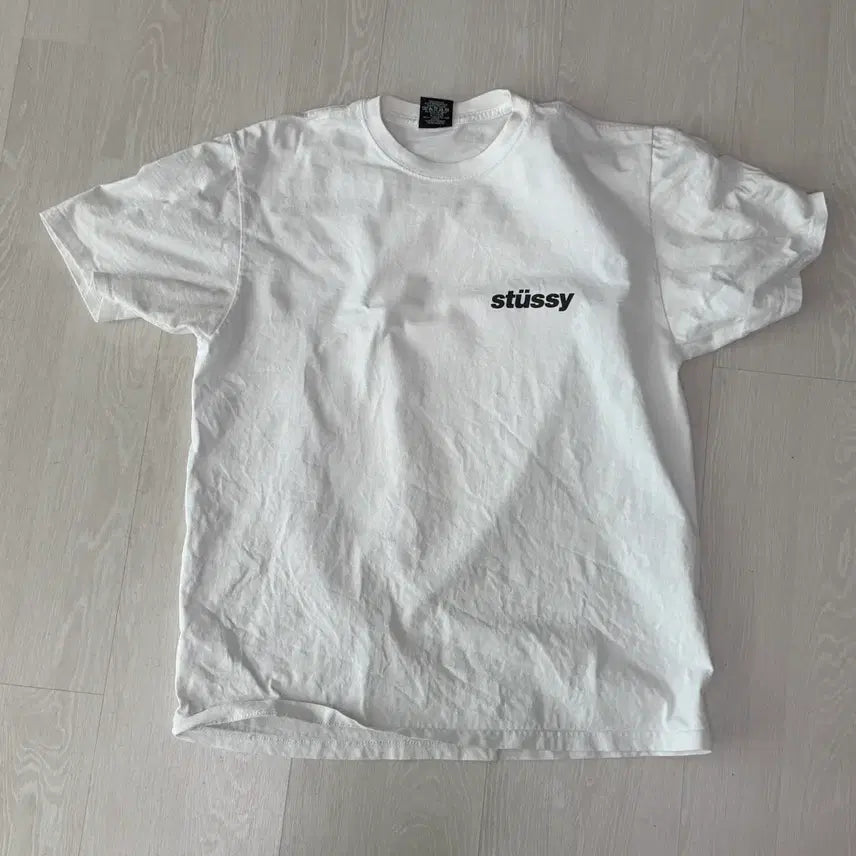 [BUNJANG] Stussy Popsicle T-Shirt White M / 스투시 팝시클 티셔츠 화이트 M