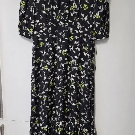 [BUNJANG] TIME Flower Pattern Long Dress / 타임 플라워 패턴 롱 원피스 가슴둘레 88