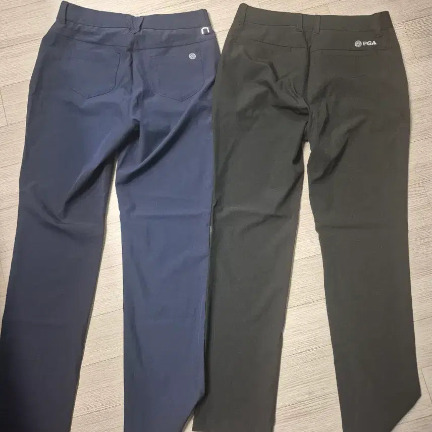 [BUNJANG] PGA Golf Summer Trousers (Navy/Black, Size 27) - Set of 2 / pga 여름바지 2장모두 네이비/블랙(27)