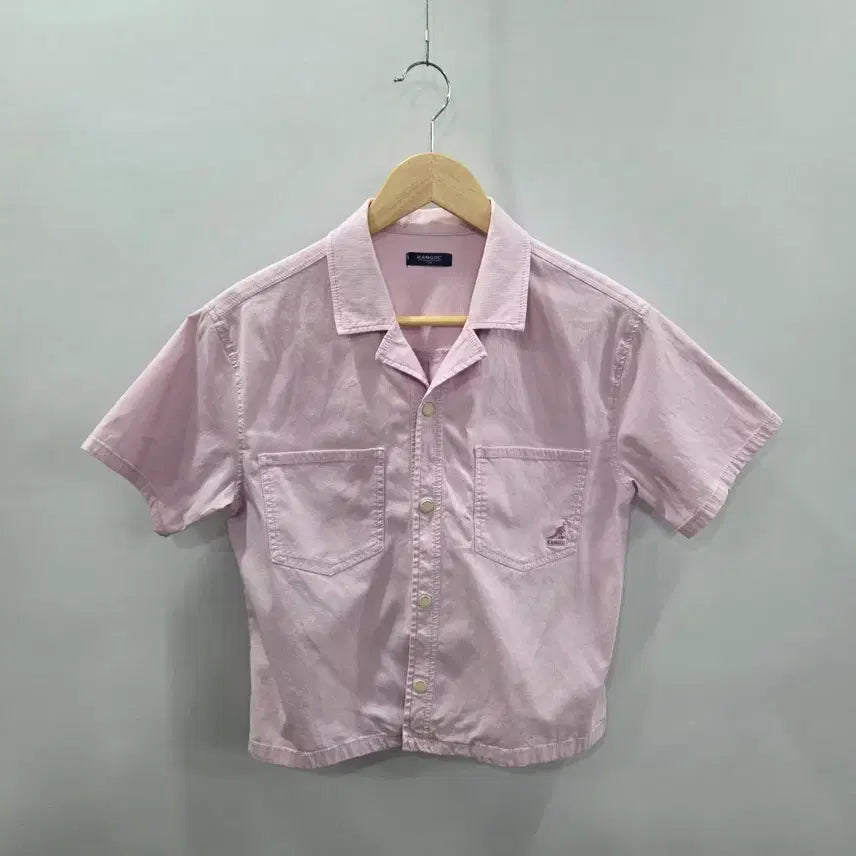 [BUNJANG] Kangol Kids Two Pocket Short Sleeve Shirt Size 155 / 캉골 키즈 투포켓 반팔셔츠 155