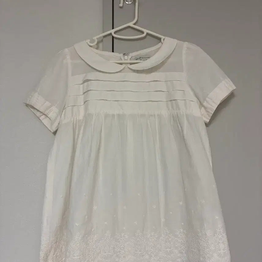 [BUNJANG] Earth Music White Short-Sleeve Shirt / 어스뮤직 반팔 셔츠