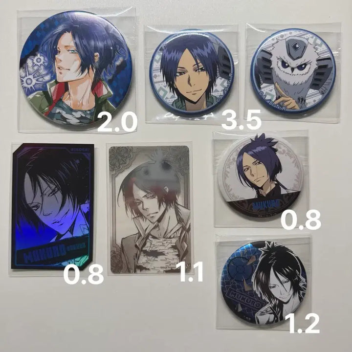 [BUNJANG] Reborn! Mukuro Rokudo Goods Set (Photocard, Can Badge, Postcard) / 가정교사 히트맨 리본 가히리 무쿠로 굿즈 모음 (포카,캔뱃지,엽서)