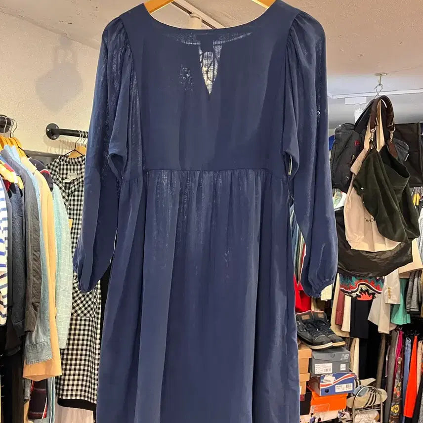 [BUNJANG] Club Monaco Rayon Ribbon Dress / 클럽모나코 레이온 리본 원피스