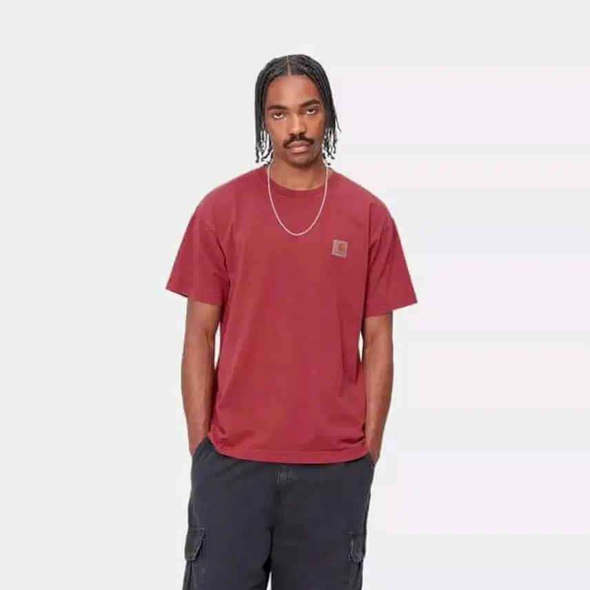 [BUNJANG] Carhartt WIP Vista T-Shirt Scarlet Garment Dyed / 칼하트 Wip Vista 티셔츠 스칼렛 가먼트 다이드