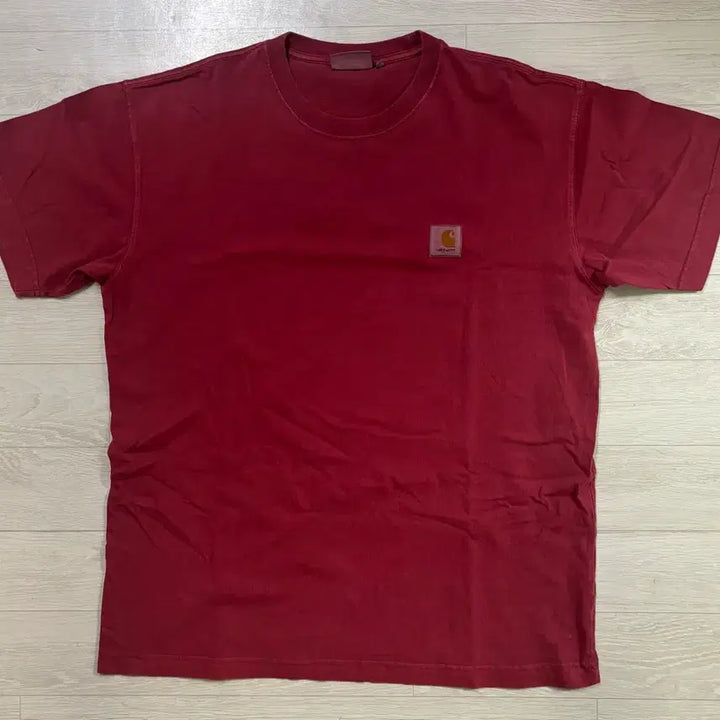 [BUNJANG] Carhartt WIP Vista T-Shirt Scarlet Garment Dyed / 칼하트 Wip Vista 티셔츠 스칼렛 가먼트 다이드
