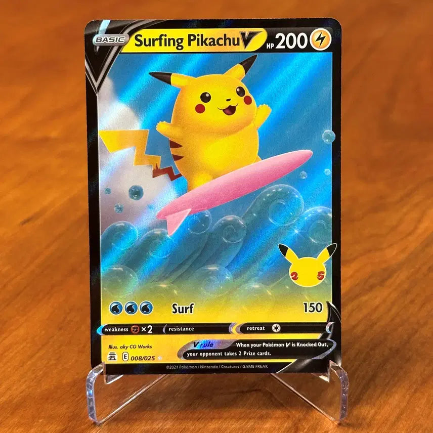 [BUNJANG] Pokemon Card North American 25th Anniversary Surfing Pikachu V / (영판) 포켓몬카드 북미 25주년 파도타기 피카츄 V
