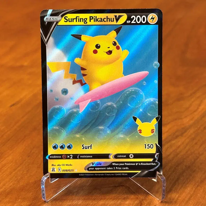 [BUNJANG] Pokemon Card North American 25th Anniversary Surfing Pikachu V / (영판) 포켓몬카드 북미 25주년 파도타기 피카츄 V