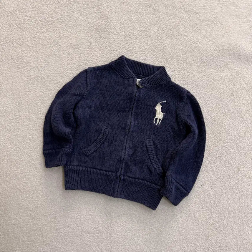 [BUNJANG] Ralph Lauren Kids Knit Zip-Up Sweater / 24M 랄프로렌 키즈 니트 집업 0616T2