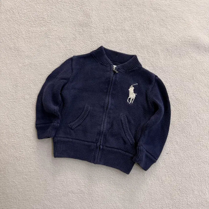 [BUNJANG] Ralph Lauren Kids Knit Zip-Up Sweater / 24M 랄프로렌 키즈 니트 집업 0616T2
