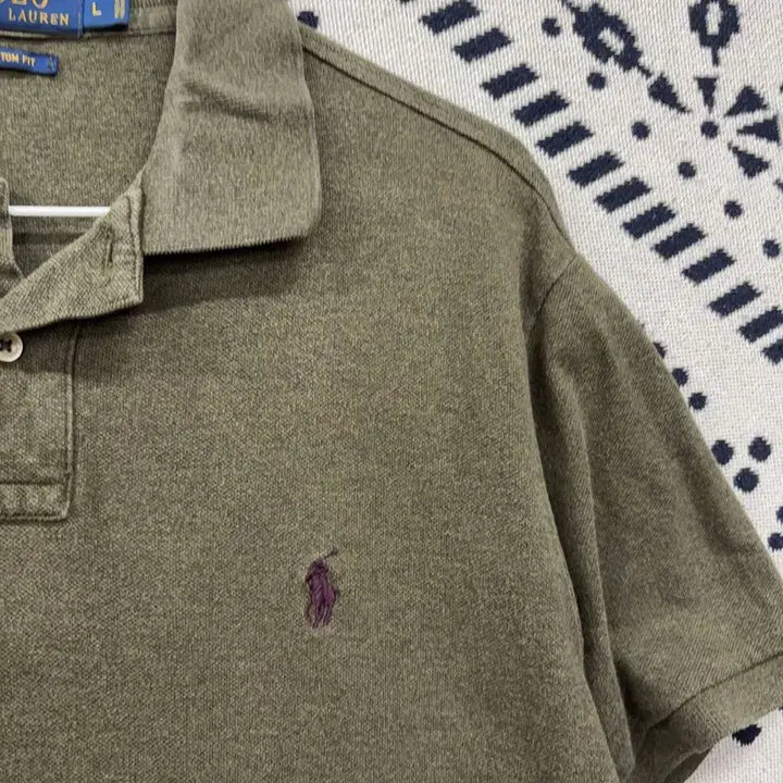 [BUNJANG] Polo Ralph Lauren Custom Fit Short Sleeve Polo Shirt L / 폴로 랄프로렌 커스텀핏 반팔카라티 L P00352