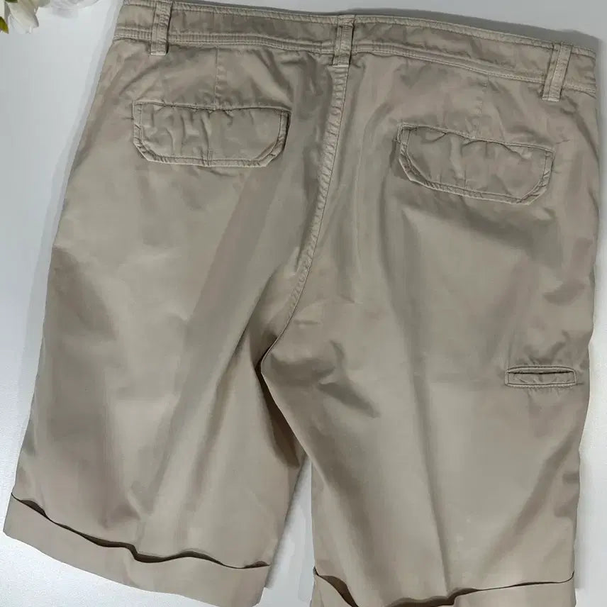[BUNJANG] Brunello Cucinelli Beige Cotton Shorts 52 / 브루넬로 쿠치넬리 베이지 코튼 팬츠 반바지 쇼츠 52