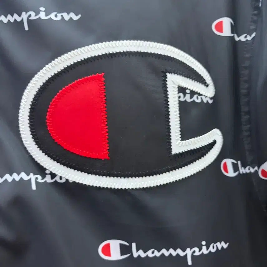 [BUNJANG] Champion Pattern Logo Varsity Jacket / 챔피언 패턴로고 바시티