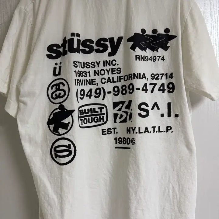 [BUNJANG] Stussy DNA Pigment Dyed T-Shirt Natural L / 스투시 DNA 피그먼트 다이드 티셔츠 내츄럴 L