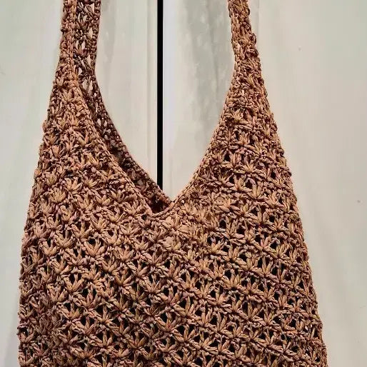 [BUNJANG] Rattan Shoulder Bag - Brown / 라탄숄더백 브라운