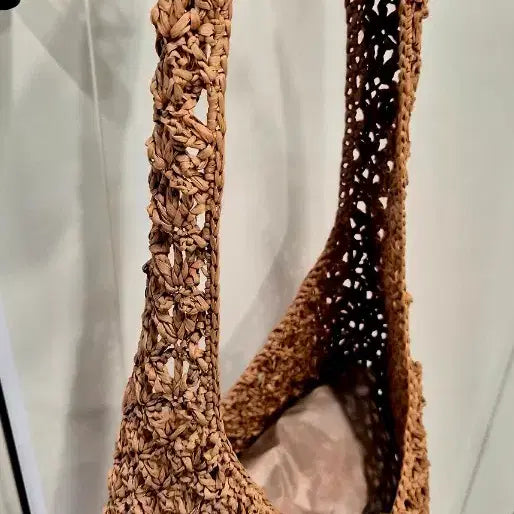 [BUNJANG] Rattan Shoulder Bag - Brown / 라탄숄더백 브라운