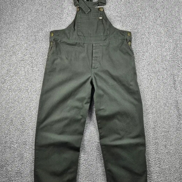 [BUNJANG] ONE TEASPOON Defender Khaki Overalls (Size 32" Estimated) / 원티스푼 디펜더 멜빵 오버롤 슈트 ( 32"추정 ) / 12689