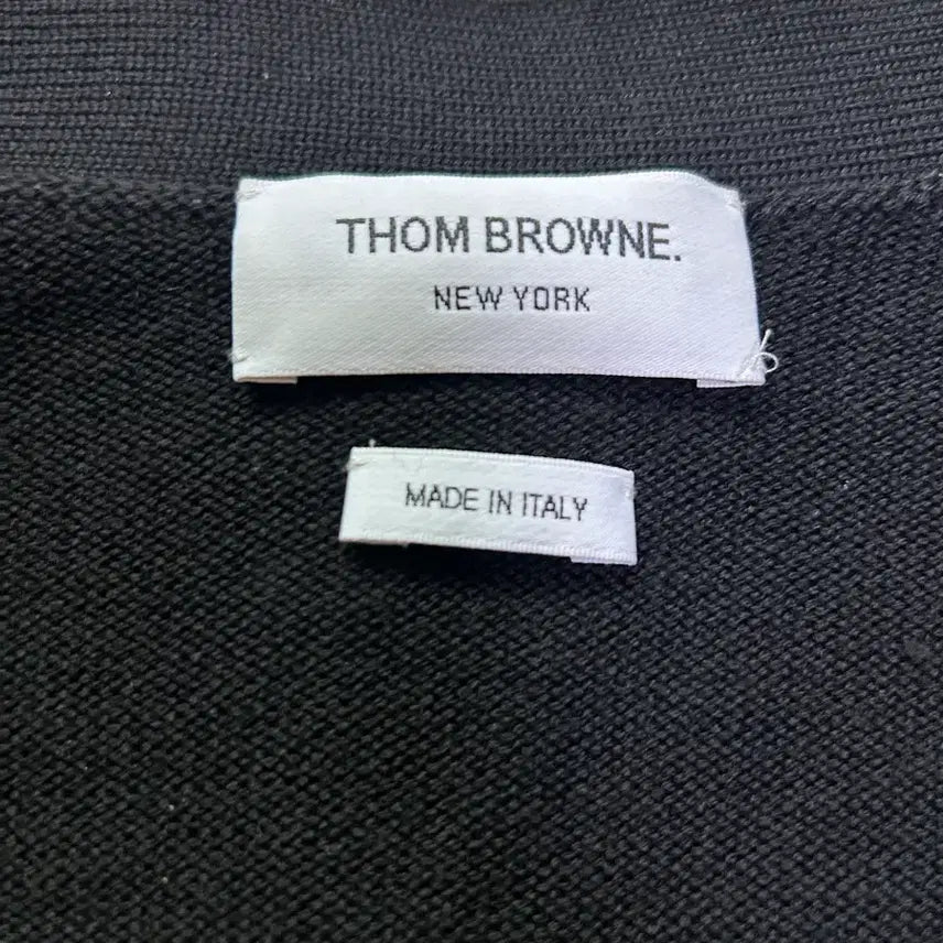 [BUNJANG] Thom Browne Elongated Cardigan Black Size 2 / [2size, 새상품급] 톰브라운 일롱게이티드 롱 가디건