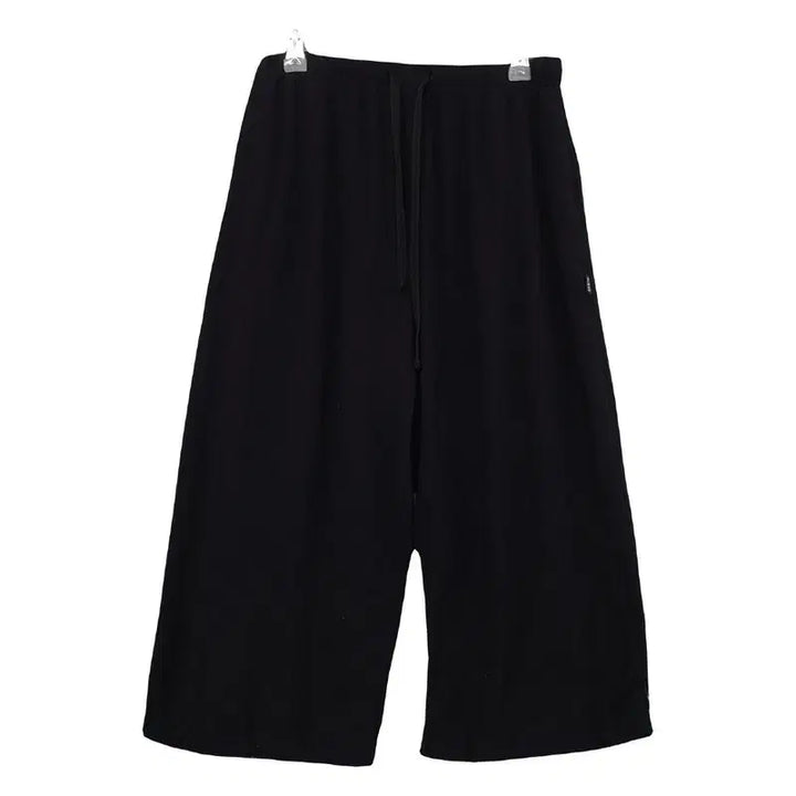 [BUNJANG] Guess Black Wide Leg Pants (M) / 게스 블랙 오버 와이드 바지 M