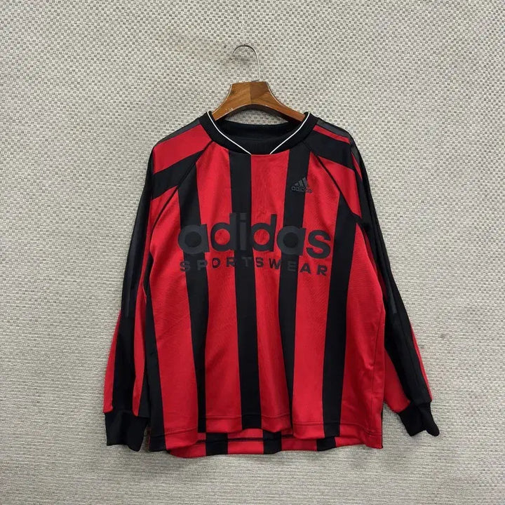 [BUNJANG] Adidas Jacquard Long Sleeve Jersey 2XL / 아디다스 자카드 긴팔 져지 긴팔티 2XL D06561
