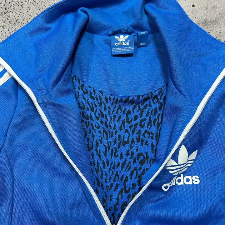 [BUNJANG] Adidas Europa Leopard Blue Track Top Jersey / (바배) 아디다스 유로파 호피 블루 트랙탑 져지