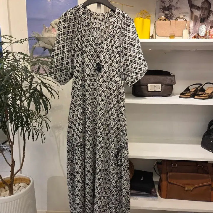[BUNJANG] Love &amp; Show Ethnic Frill Dress / 러브앤쇼 에스닉 프릴 원피스