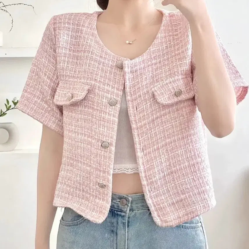 [BUNJANG] Nokara Tweed Jacket / 노카라 트위드