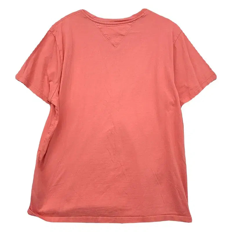 [BUNJANG] Tommy Hilfiger Coral Logo Cotton Short Sleeve T-Shirt / 타미힐피거 코랄 로고 반팔티 S/P