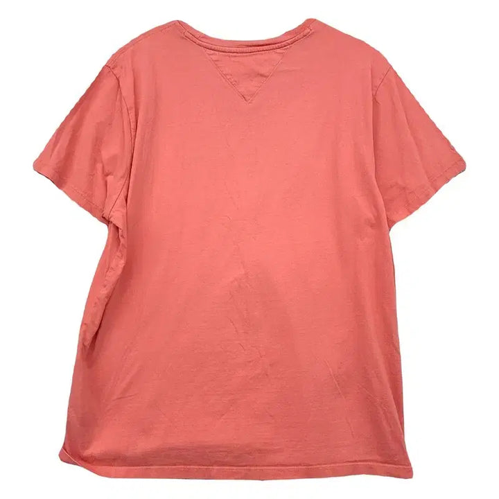 [BUNJANG] Tommy Hilfiger Coral Logo Cotton Short Sleeve T-Shirt / 타미힐피거 코랄 로고 반팔티 S/P