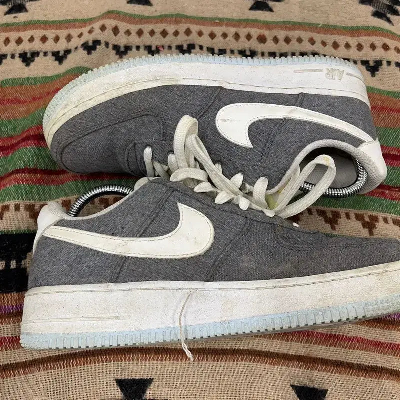 [BUNJANG] Nike Air Force 1 Recycled Canvas Sneakers 250 / 나이키 에어포스1 리사이클드 캔버스 스니커즈 250 X01678